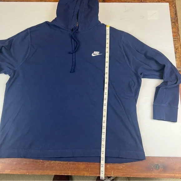 Nike Sportswear Club Mid-Navy Jersey Pullover Hoodie, Size XL - Picture 8 of 13